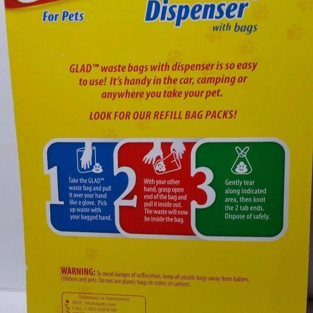 5 Glad for Pets Waste Bag Dispenser Tropical